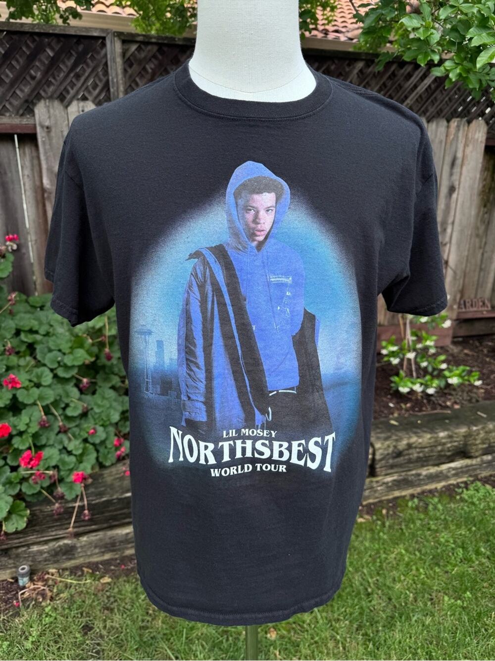 Lil Mosey "Northsbest World Tour" Graphic T-shirt Tee 2018-19 Men's Size Large